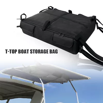 T-Top Storage Bag Black Boat Top Storage Bag T-Bag Holds 4 Type II Life Jackets • $38.63