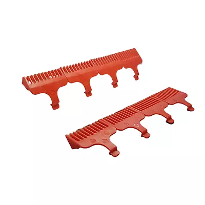 #1/2-#4 OEM Wahl Trimmer Replacement 8 Piece T Blade Beard Stubble Comb Set RED • $20.31