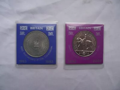 UK Five Pound £5 Coins X 2 1993 And 2002. • £13.99