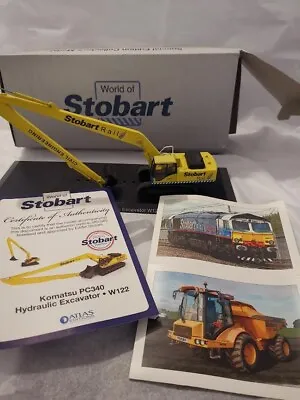  Eddie Stobart Rail Komatsu PC340 Excavator W122- 1:76 Scale Model • £14