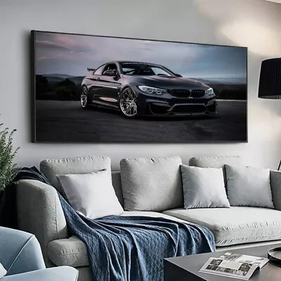 Car Poster 1pc BMW M4 Wall Unframed Canvas Picture Gift Idea Room Decor 71”/35” • £37.99