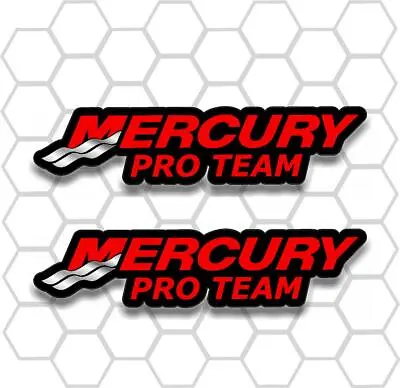 Mercury Pro-Team Fishing Graphics Marine Decals Professional Vinyl • $5.25