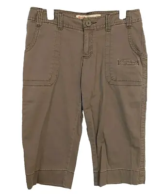 Mossimo Supply Co Brown Crop Lowest Rise Capris 11 • $15