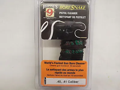 HOPPE'S Boresnake Firearm 40 - 41 Cal Pistol Bore Cleaner 24003 • £18.34