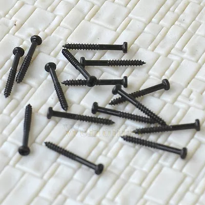 300 Pcs 1.4mm X 12mm Miniature Self Tapping Track Screws Mini Tiny Black Screws • $9.99