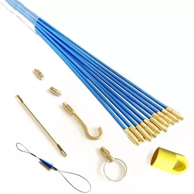 Effective Fiberglass Push Pull Rods Electrician Cable Installation Kit • £25.54