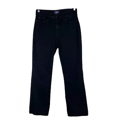 NYDJ Jeans Womens Sz 6 Black Lift Tuck Technology Cotton Blend Mid Rise USA Made • $21.24