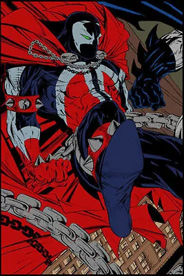 TODD McFARLANE SPAWN (62x41.5cm) CANVAS POSTER FREE P&P • $45