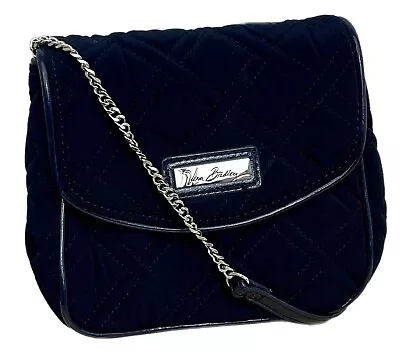 Vera Bradley Classic Navy Microfiber Chain Strap Crossbody • $17.49