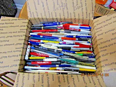 Vintage Lot Of 500 Advertising Ball Point Pens - Lot A !! • $45