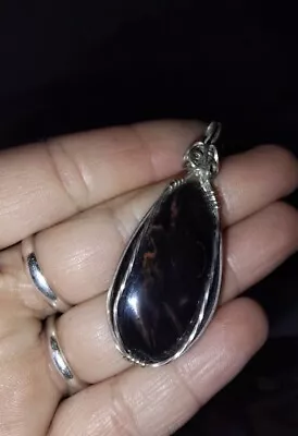 Velvet Obsidian Pendant • $18