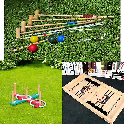 Outdoor Garden Games Giant Summer BBQ Beach Family Fun Gift Quoits Friends Kids • £13.95