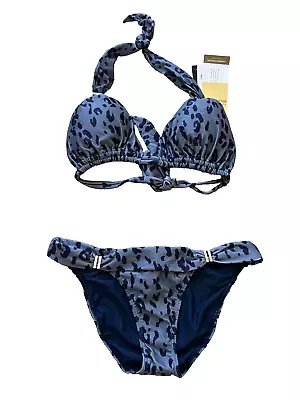 NEW NWT VIX Paula Hermanny  2 Two Pc Swim Suit Bra Bikini Bottom S SMALL D Cup • $59.99