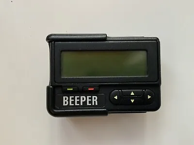 Tested VTG VINTAGE MOTOROLA RARE BLACK PAGER BEEPER Pajer Pager Radio Radiocom • $24.92