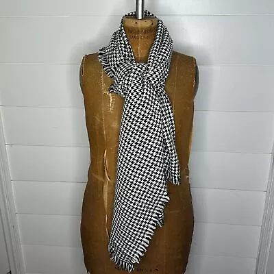 Merona Scarf Womens Target Black White Houndstooth Winter Wrap  • $14