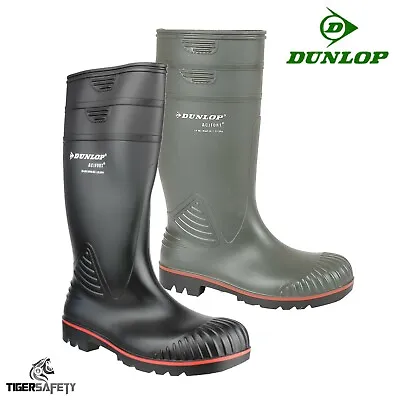 Dunlop Acifort Heavy Duty Full Safety Steel Toe Cap Wellington Boots Wellies  • £28.90
