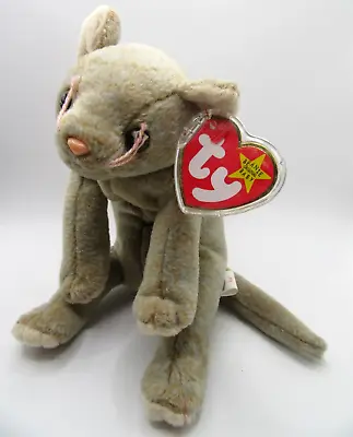 £7.99 • Buy Ty Beanie Baby Scat - The Grey Cat - Mint Condition - Retired With Tags