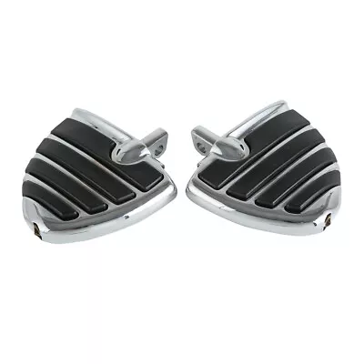 $69.99 • Buy Chrome Footpegs Foot Pegs Fit For Harley Davidson Touring V-Rod Cruiser Wing