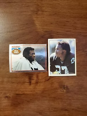 Lester Hayes - 1981 Topps NFL Stickers - Lot - #7 & #139 - Oakland Raiders  • $2