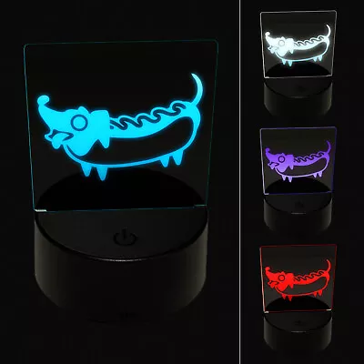 Dachshund Wiener Dog Hotdog 3D Illusion LED Night Light Sign Lamp • $19.99