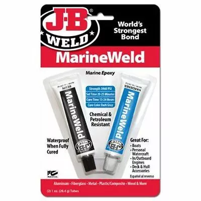 $14.95 • Buy Jb Weld- Marine Weld Epoxy Glue Adhesive Glue J-b Weld Boat Hull Repair #8272