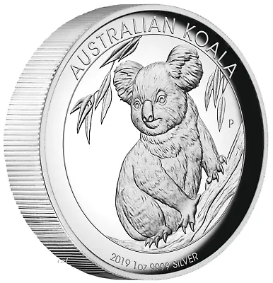 $116.99 • Buy 2019 Australian Koala 1 Oz Dollar $1 Silver Proof High Relief Coin Australia