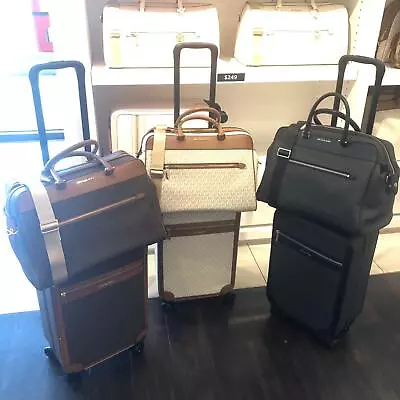 Michael Kors Trolley Travel Suitcase Luggage + Duffle Bag  Plane Train Vacation • $625
