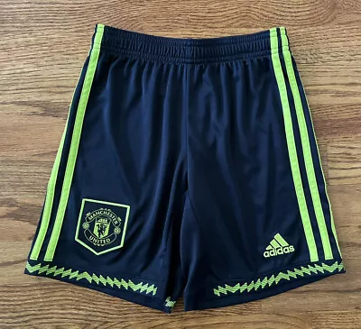 Adidas Manchester United Youth Kids Third Shorts 2022/23 Size Small 9-10Y • $20