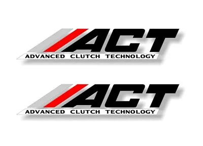 $6.14 • Buy 2 ACT Advanced Clutch Tech Racing Vinyl Graphics Decals Car Stickers JDM NRG