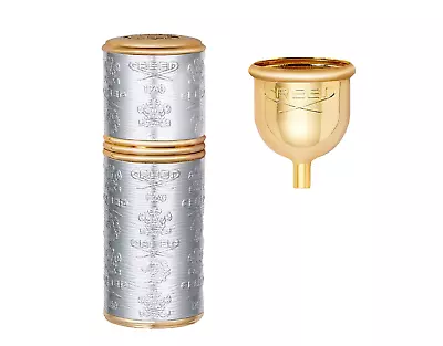 CREED 1.7 Oz / 50 Ml Gold Trim/Silver Leather Atomizer - MSRP $250.00 • $199.99