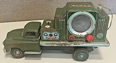 Vintage 1950s TM Modern Toys Japan Radarscope Tin Truck Battery Operated • $119.95