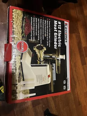 Brand New Kitchener #12 Electric Meat Grinder — 1/2 HP • $150