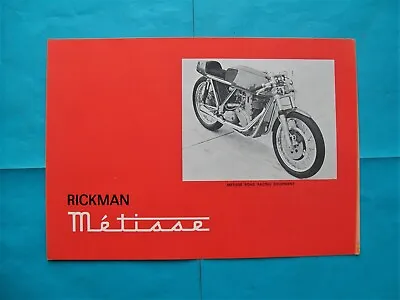 RICKMAN Metisse Road Racing Equipment Sales Brochure  (NEW W/blem-not A Reprint) • $20.49