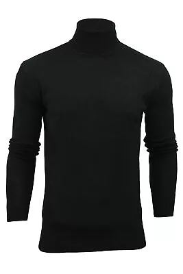 Brave Soul Mens Polo Roll Neck Jumper Hume • £7.99