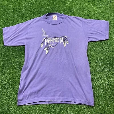 Vintage 80s 90s Kah-nee-ta Native American T-Shirt Purple Size Medium USA • $16