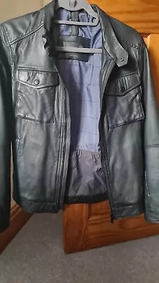 MASSIMO DUTTI Leather Jacket • £38