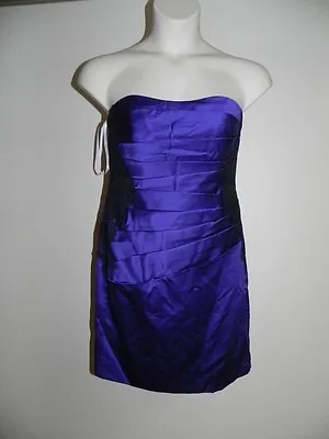 Davids Bridal Dress Size 4 Regency Strapless F15629 Bridesmaid Prom NWT $149 • $24.80