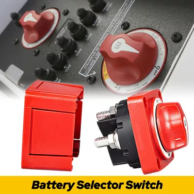 Red Mini Dual Battery Switch Selector 4 Position Marine Car Boat Accessories New • $24.99