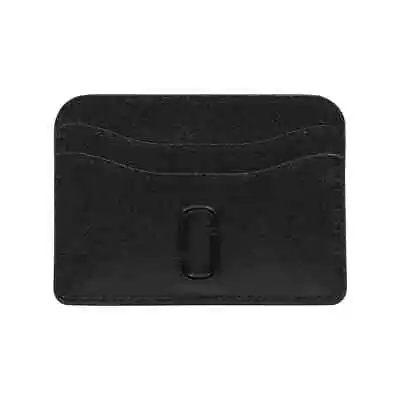 MARC JACOBS THE SNAPSHOT CARD CASE Black LEATHER Wallet New F/S From Japan • $140.88