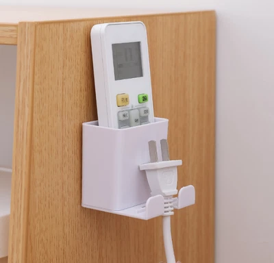$4.86 • Buy New Wall Mounted Mobile Phone Bracket Holder Charging Remote Control Storage Box
