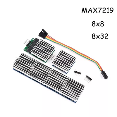 £2.27 • Buy MAX7219 Led Dot Matrix Module 8x8 , 8x32 LED Display For Pi Arduino Various