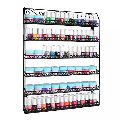 Amt 6 Tier Metal Nail Polish Racks For The Wall Up To 192 Bottles Quality Nail P • $80.65