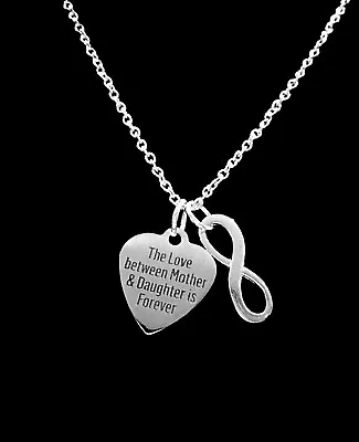 Mother Daughter Necklace Jewelry The Love Between Is Forever Gift • $19.99