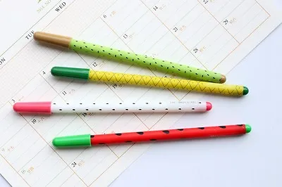 Sweet Fruits Pen Kawaii Cartoon Summer Ballpen Planner Stationery School Biro • £2.99