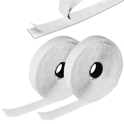 Hook & Loop Self Adhesive Tape (like Vel-cro) 25mm Width White • £2.60