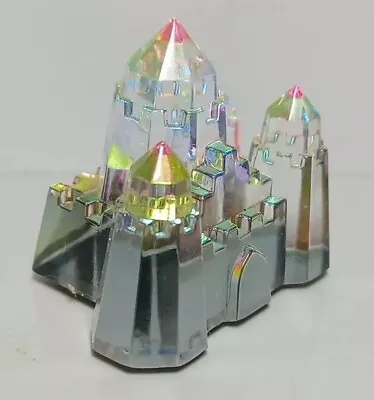 Vintage German Cut Crystal Miniature Castle Rainbow Of Colors Prism 1.25” • $40