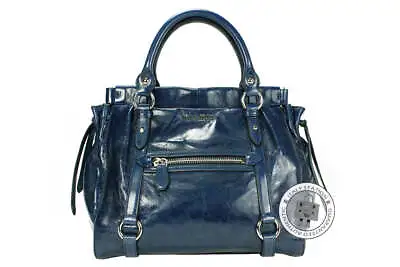$880 • Buy NEW Miu Miu RN0954 X72 Vitello Lux Shopping Bluette / F0016 Calfskin Tote Bag Sh