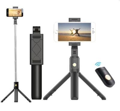 $10.99 • Buy Wireless Bluetooth Selfie Stick Tripod Extendable Foldable Tripod Rod Selfie Rod