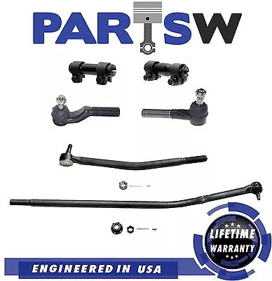 6 Pc Steering Kit For Ford E-250 E-350 E-450 & Econoline Super Duty Tie Rod Ends • $88.12