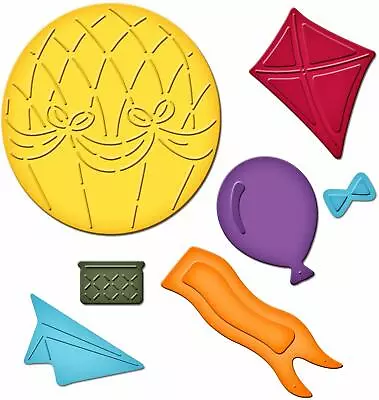 $6.60 • Buy Hot Air Balloon Dies - Spellbinders - Paper Airplane, Kite, Flag, Aeroplane
